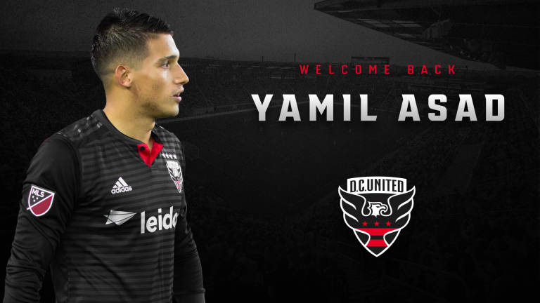 D.C. United annouce the signing of Argentine midfielder Yamil Asad for 2020 -