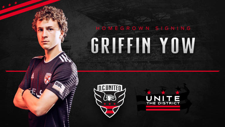 D.C. United sign Academy Product Griffin Yow as 12th Homegrown in Club History -