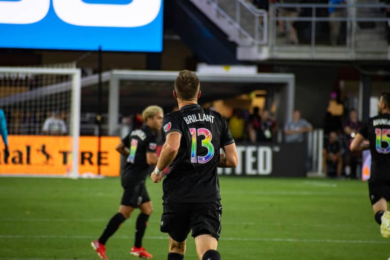Frédéric Brillant makes his 100th MLS appearance  -