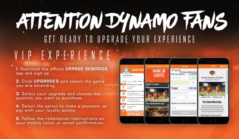 Dynamo Orange Rewards app, powered by Xfinity, now available to all fans -