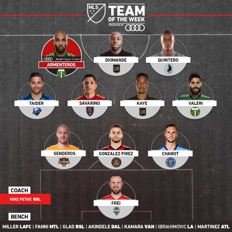 Philippe Senderos named to MLS Team of the Week for Week 19, presented by Audi -