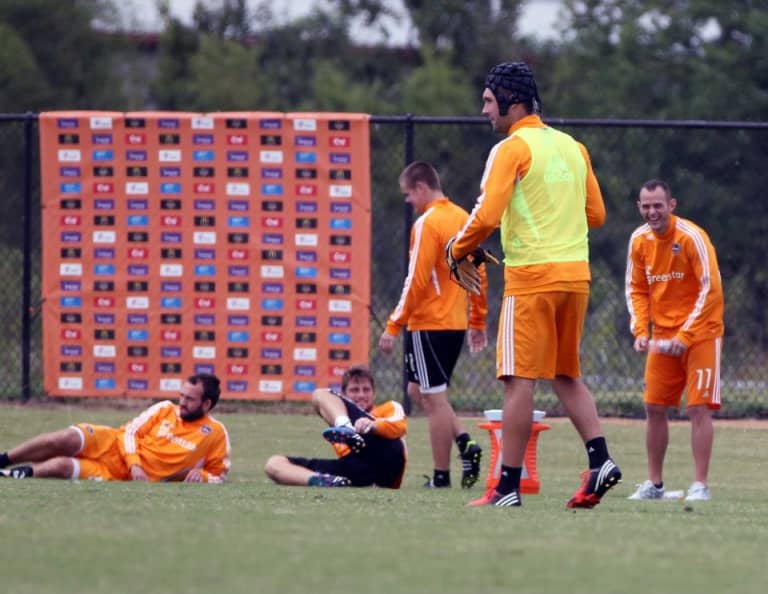 Dynamo play intra-squad softball game following Monday's training -
