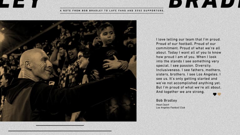 A Note From Bob Bradley To LAFC Supporters -