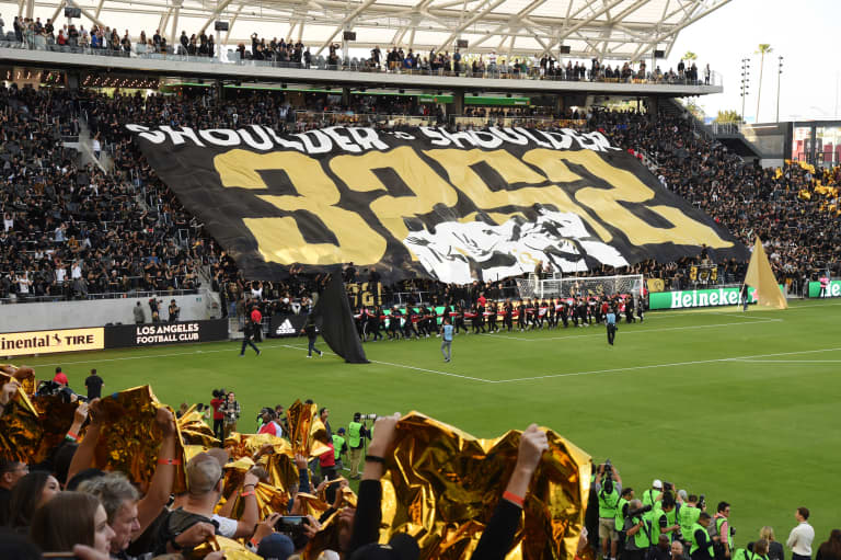 3252 Unveil Section-Wide Tifo At Home Opener -