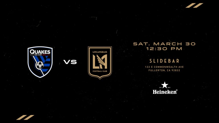 Where To Watch: LAFC at San Jose Earthquakes 3/30/19 -