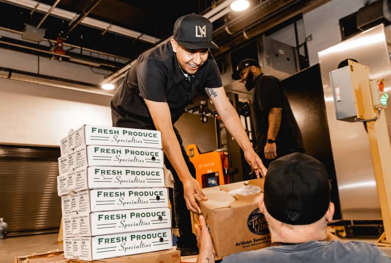 LAFC Teams With Partners To Donate Food To Local Charity -