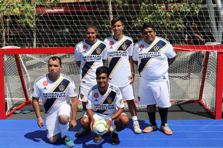 LA Galaxy Foundation and Street Soccer USA kick off USA Cup in Microsoft Square -