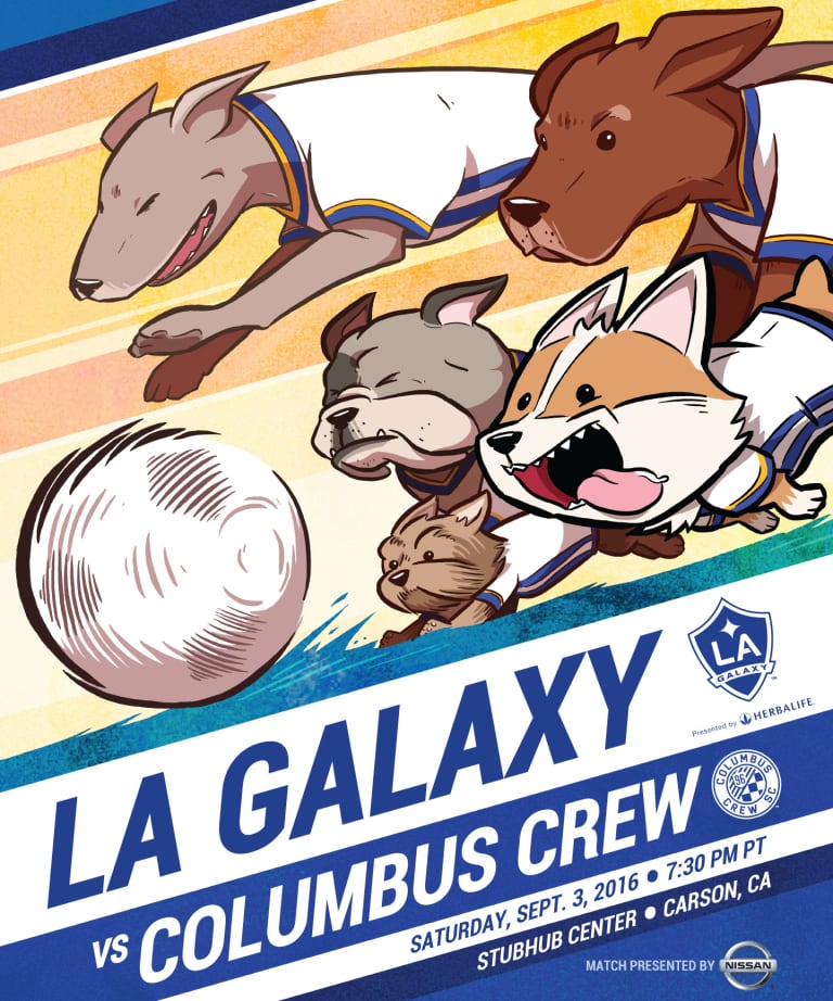 LA Galaxy unveil match poster for September 3 match vs. Columbus Crew SC -