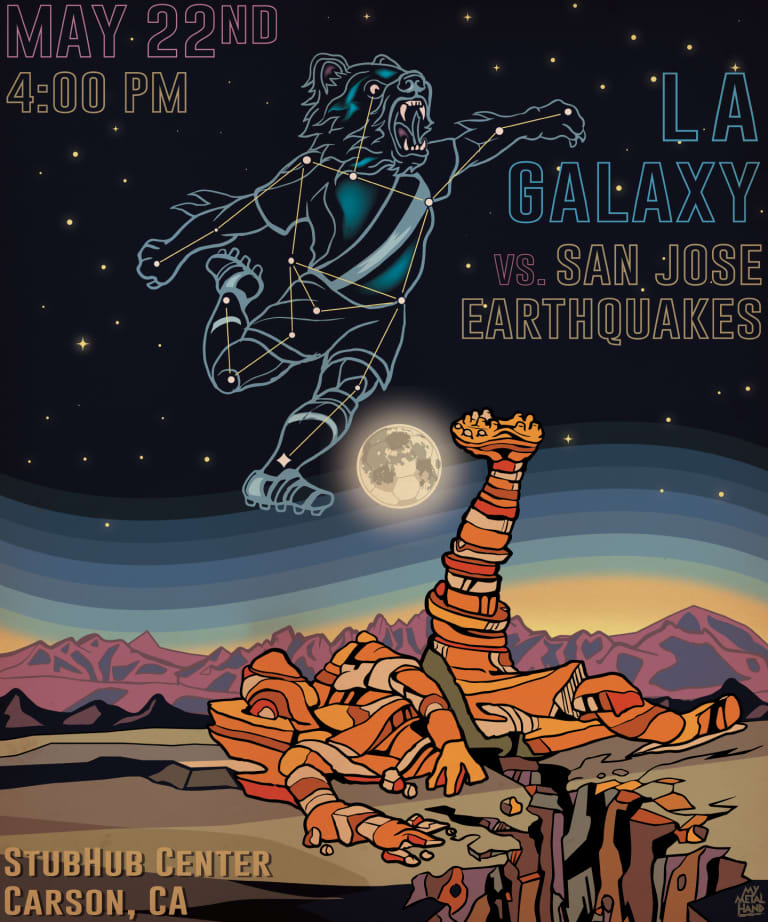 LA Galaxy unveil match poster for Cali Clásico match with San Jose Earthquakes -