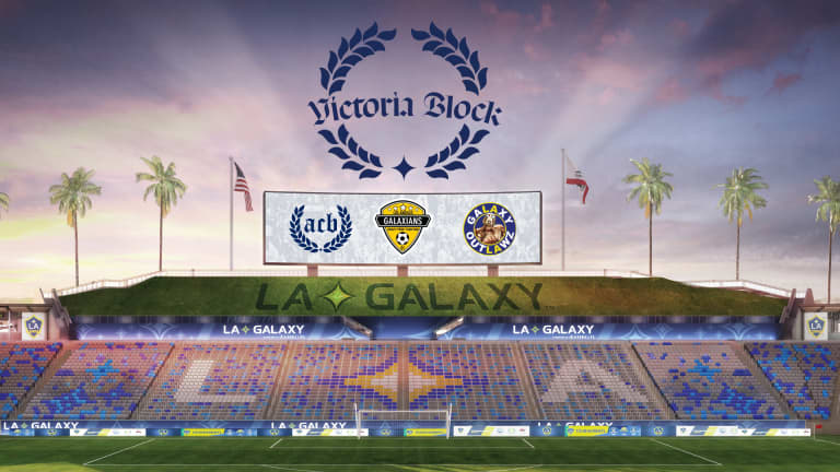 LA Galaxy’s Safe-Standing Supporters’ section at Dignity Health Sports Park named Victoria Block -