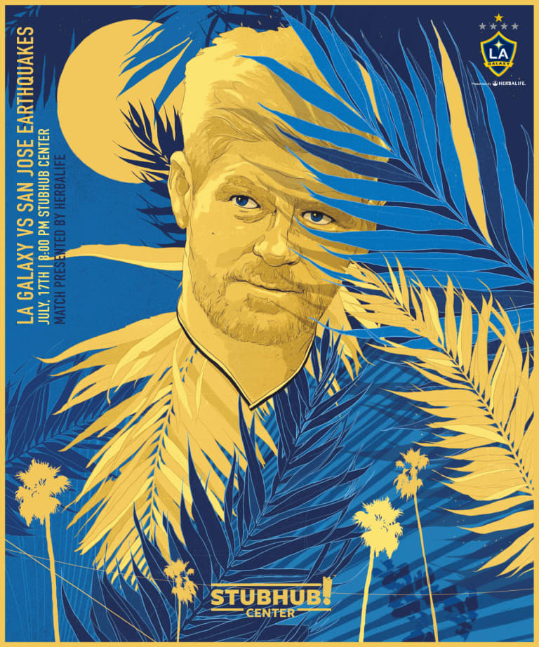 LA Galaxy unveil commemorative match poster for San Jose Earthquakes match -