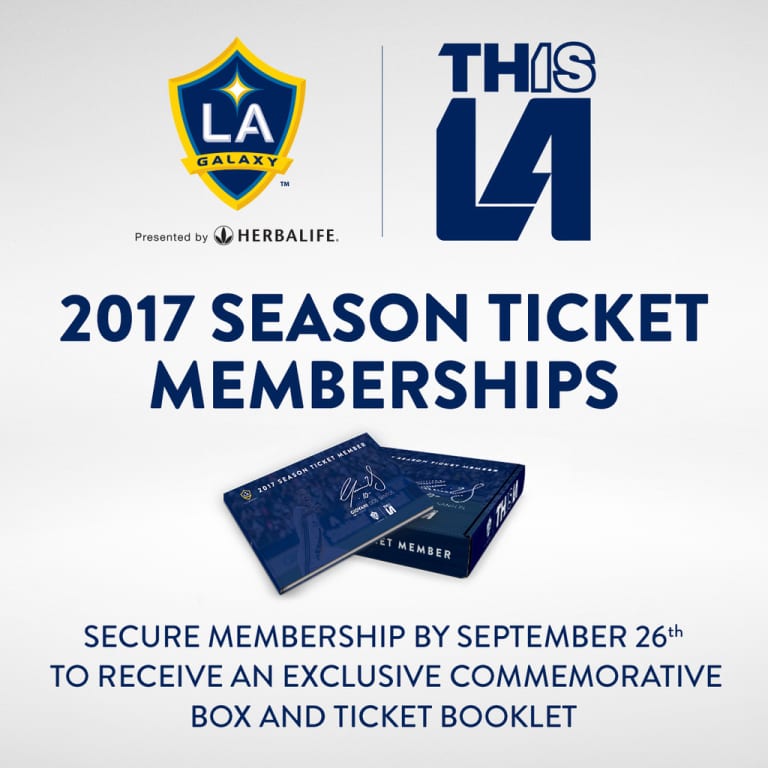 Secure your 2017 Season Ticket Membership by Sept. 26 to get a commemorative ticket booklet and much more -