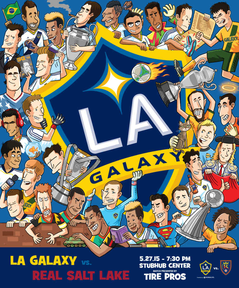 LA Galaxy unveil commemorative match poster for Real Salt Lake match -