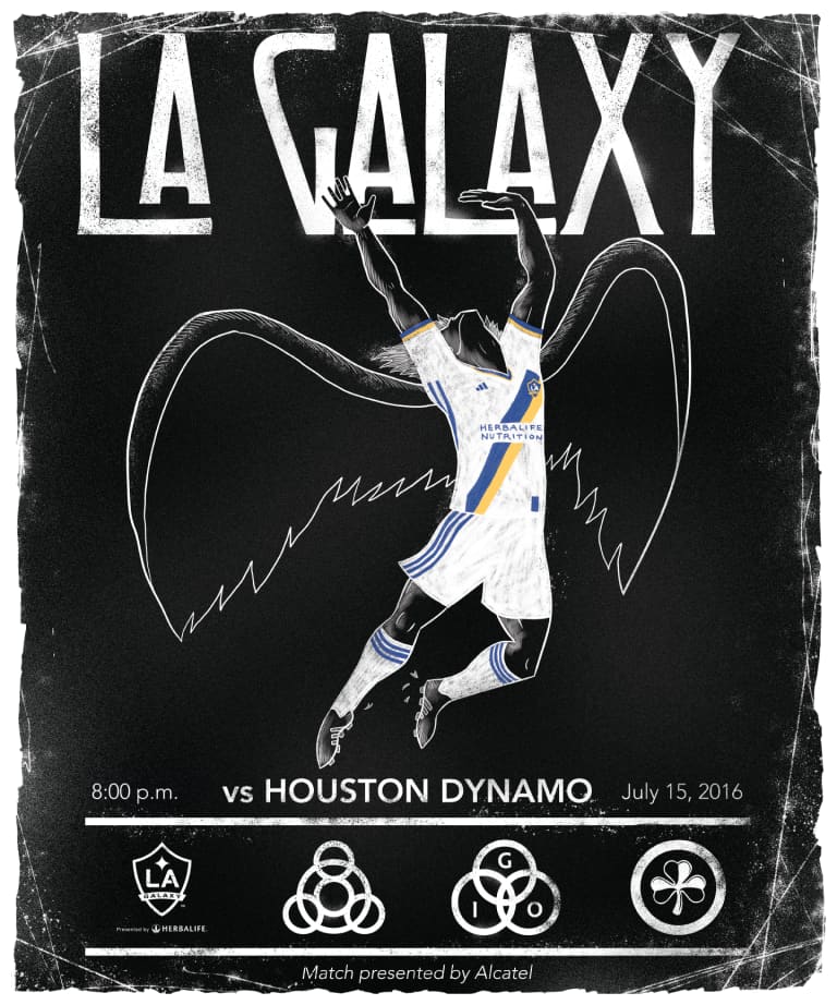 LA Galaxy unveil match poster for July 15 match vs. Houston Dynamo -