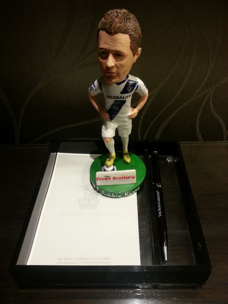 A look at the Robbie Keane bobblehead -