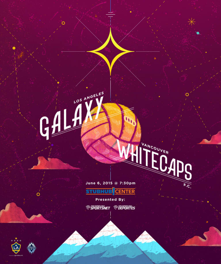 LA Galaxy unveil commemorative match poster for Vancouver Whitecaps match -