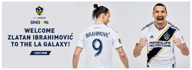 BUY NOW! Zlatan’s 2018 LA Galaxy primary and secondary jersey -