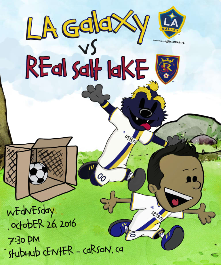 LA Galaxy unveil match poster for October 26 playoff match vs. Real Salt Lake -