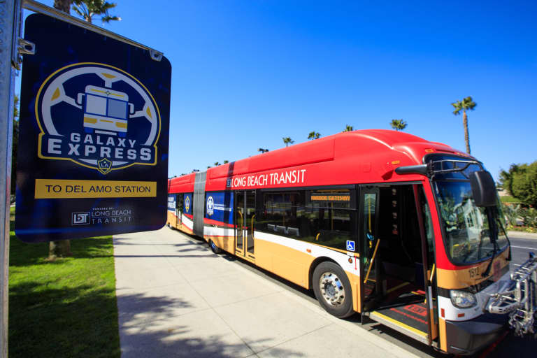 Show up to the LA Galaxy vs. Seattle Sounders FC match in style with the Galaxy Express -