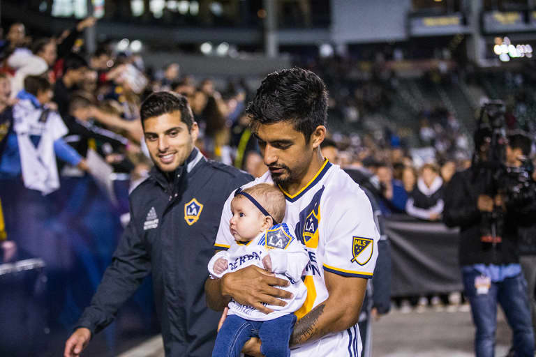 A.J. DeLaGarza shares special moment with his daughter following first MLS game of 2016 -
