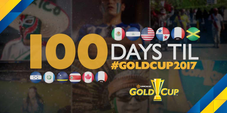 100 days! Just 100 days to go until the CONCACAF Gold Cup -