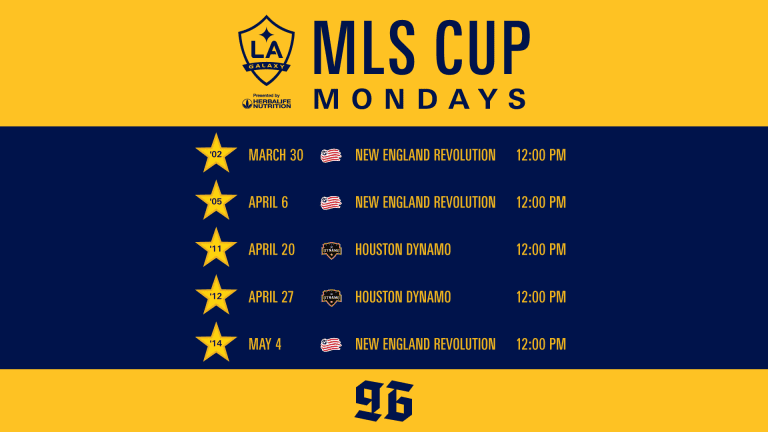 LA Galaxy to stream MLS Cup matches each Monday for MLS Cup Mondays -