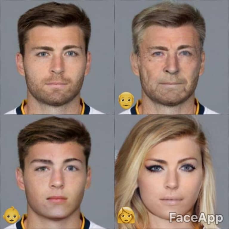 We used FaceApp on the Galaxy roster and the results were... something -
