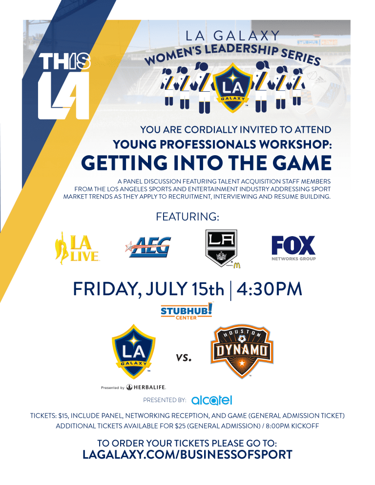 LA Galaxy Foundation to continue Women’s Leadership Series with Young Professionals Workshop -