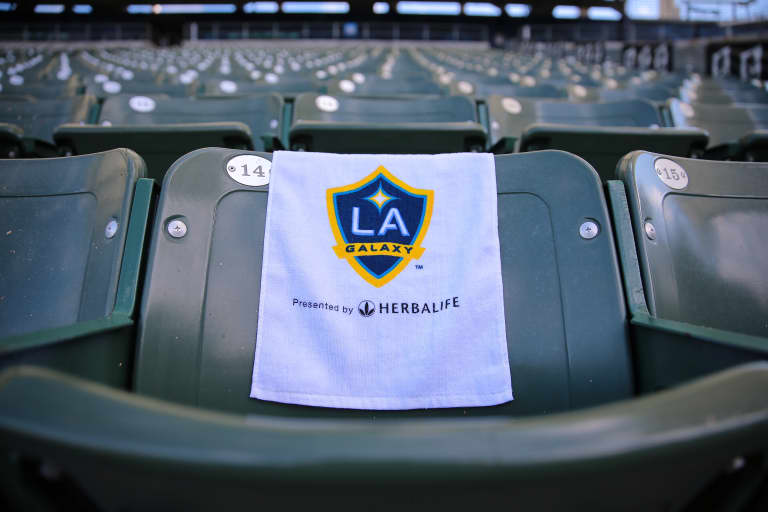It's rally time! The first 15,000 fans on Sunday will receive an LA Galaxy rally towel -