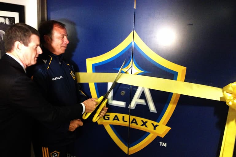 Behind the Scenes at the unveiling of the LA Galaxy's new Herbalife Players' Lounge  -
