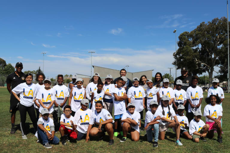 LA Galaxy Foundation partners with Boys & Girls Club of Carson for a day of soccer -