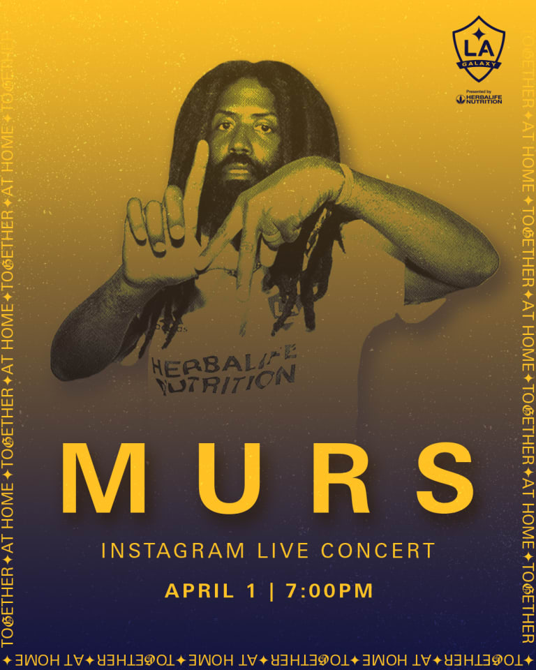 LA rap icon MURS to perform live on the LA Galaxy's Instagram on Wednesday  -