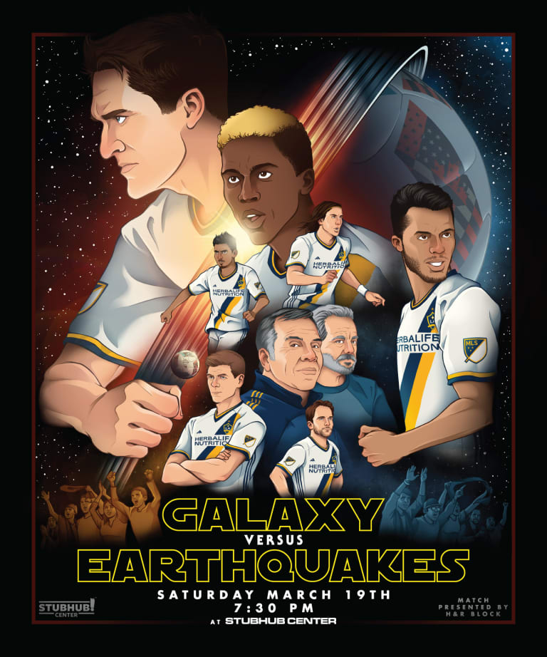 LA Galaxy unveil match poster for California Clásico vs. San Jose Earthquakes -