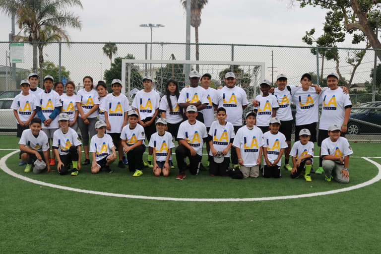 LA Galaxy host community clinic at 109th Recreational Center -