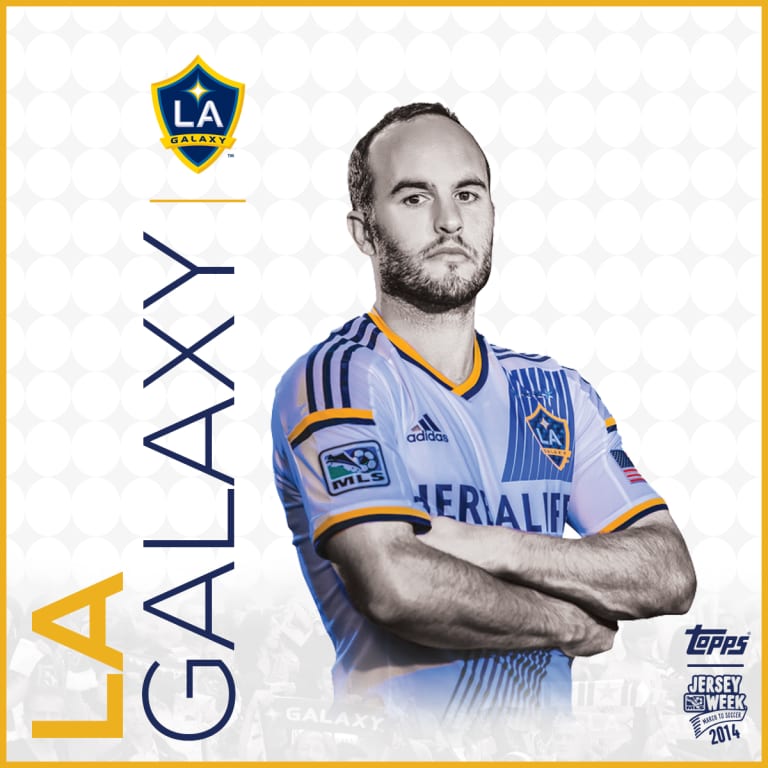 Topps releases MLS Jersey Week posters featuring LA Galaxy forward Landon Donovan  -