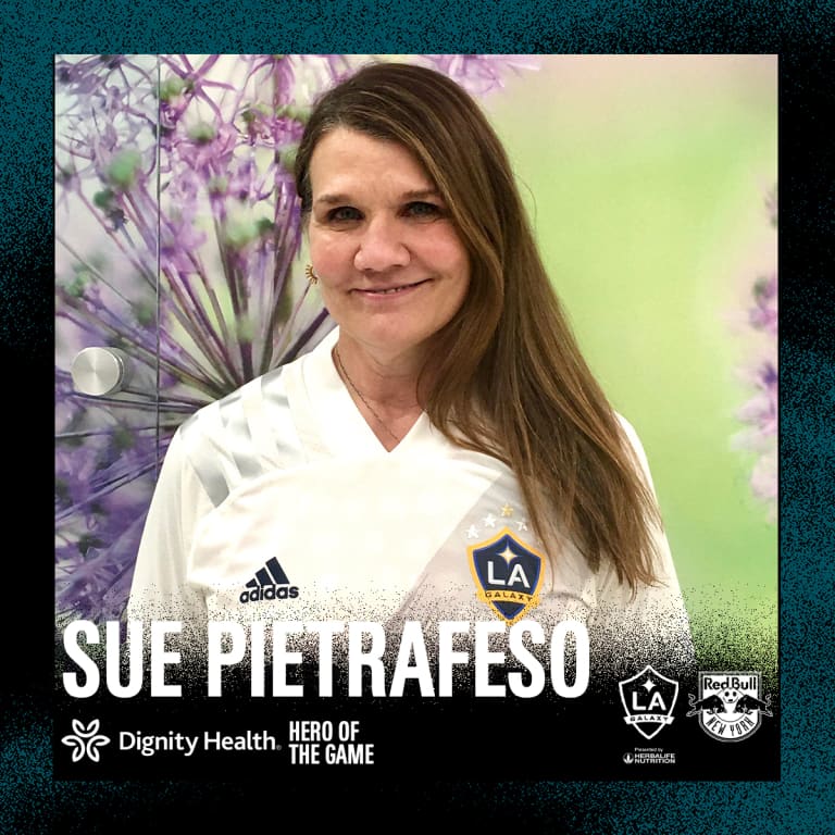 Sue Pietrafeso is our Dignity Health Hero of the Game  -