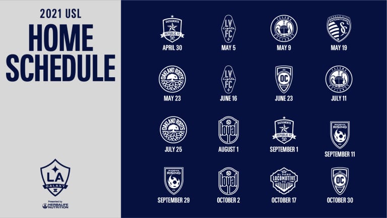 LA Galaxy II announce 2021 USL Championship schedule -