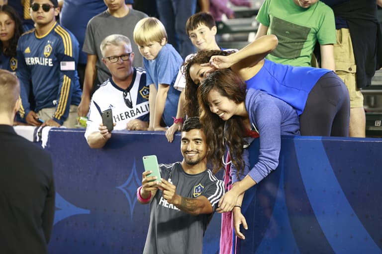 LA Galaxy players excited to meet supporters at tonight's Season Ticket Member event -
