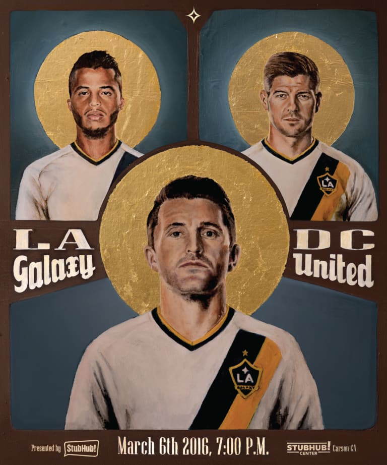 LA Galaxy unveil 2016 MLS Home Opener commemorative match poster -