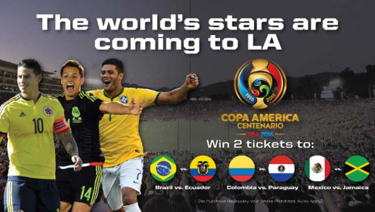 Enter now to win two tickets to every Copa America match at Rose Bowl Stadium -