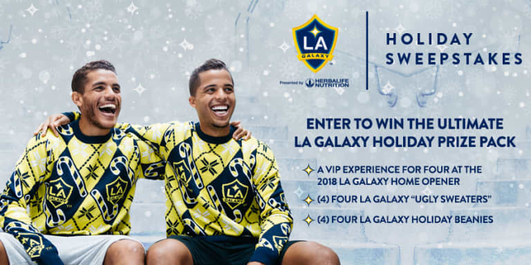 Enter to win the LA Galaxy Holiday Sweepstakes! -