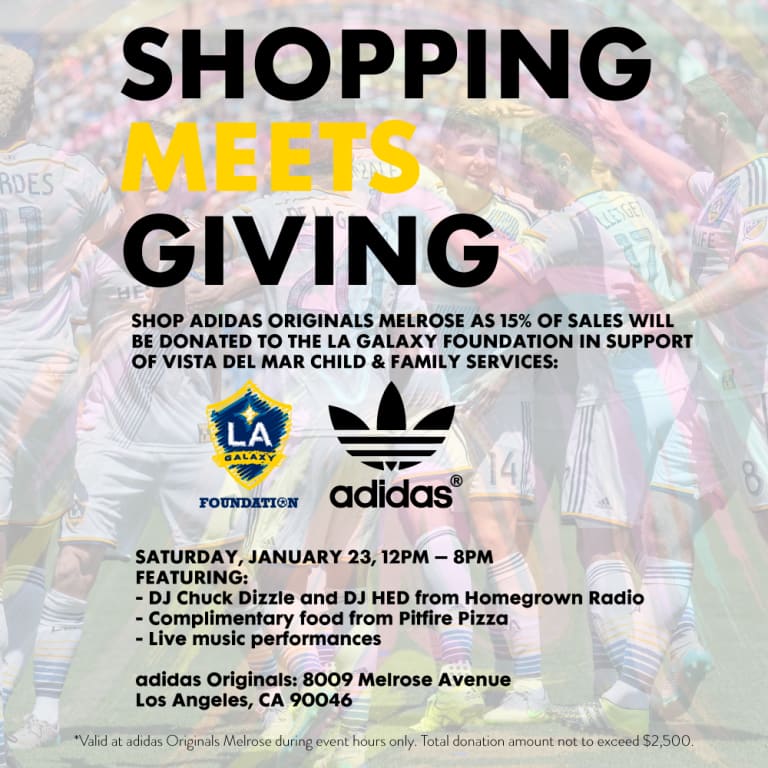 Fundraiser for the LA Galaxy Foundation at adidas Originals Melrose -