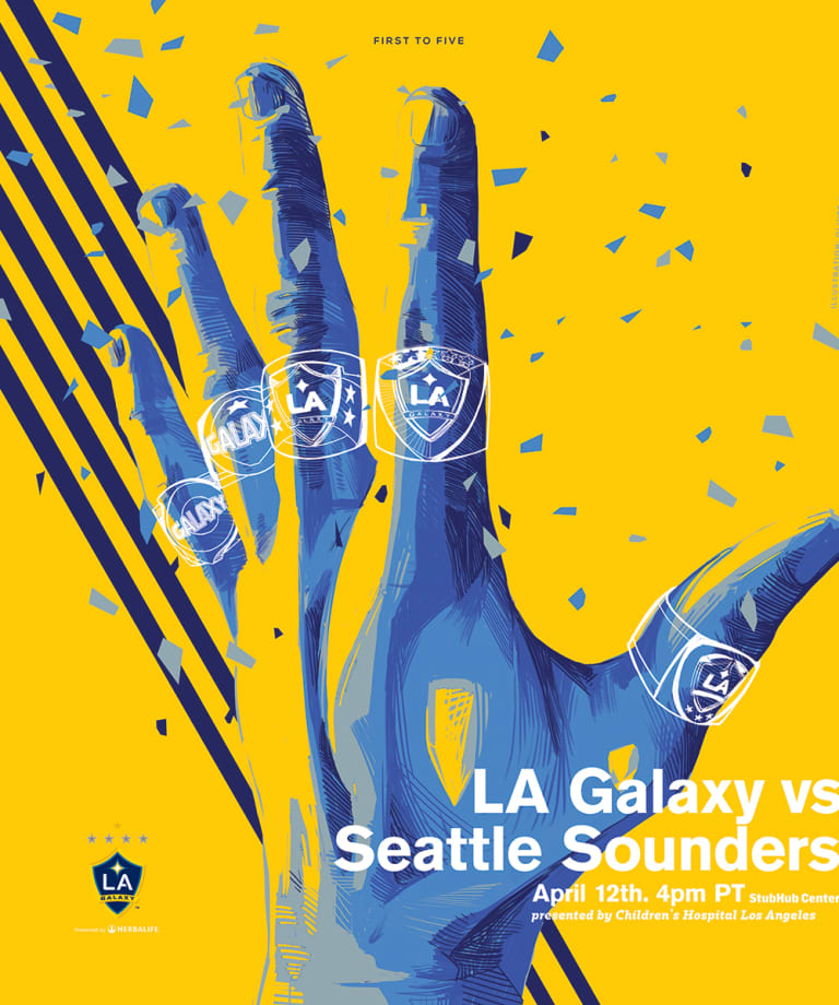 Galaxy unveil commemorative match poster for Seattle Sounders FC match -