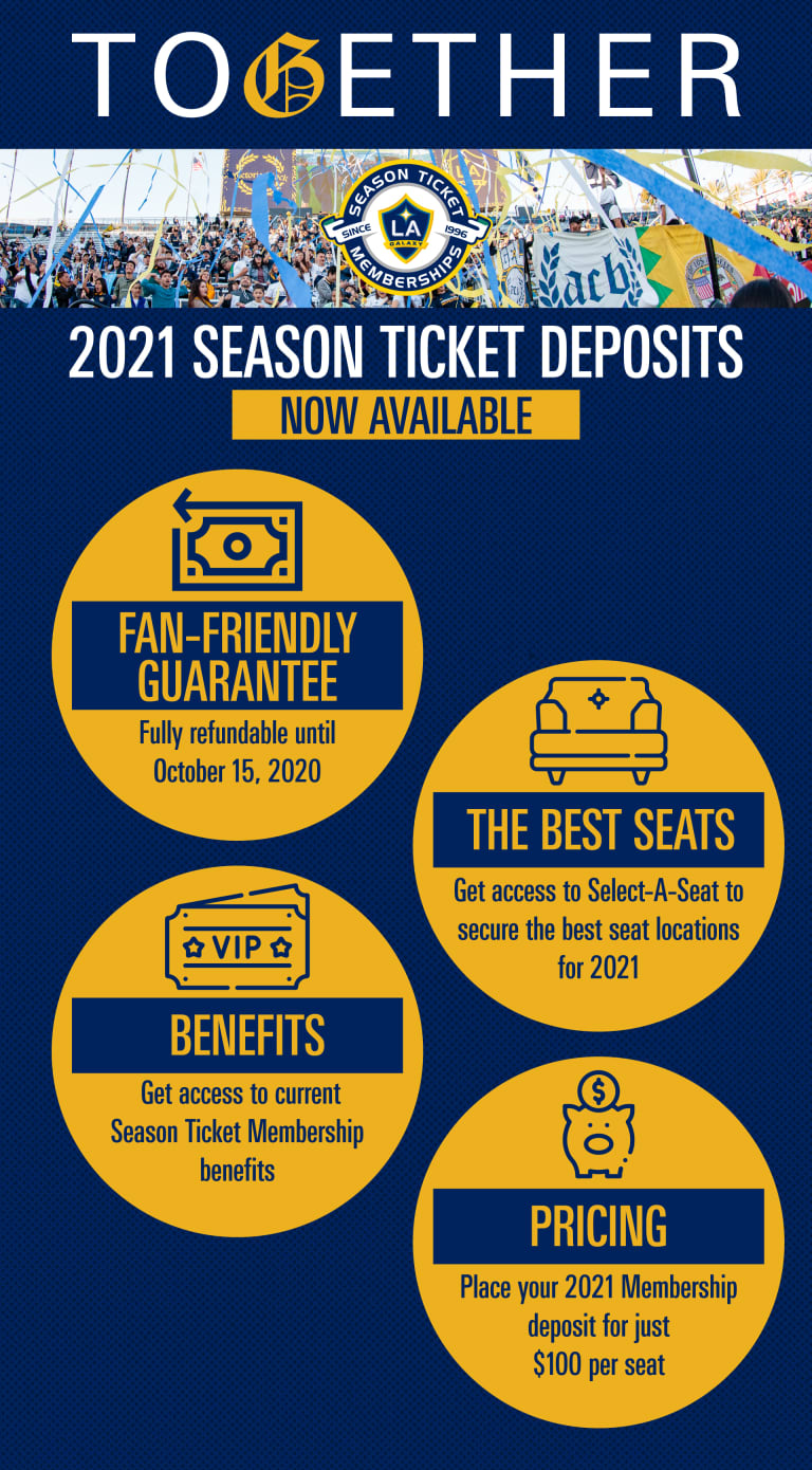 2021 Season Ticket Membership Deposits now available -