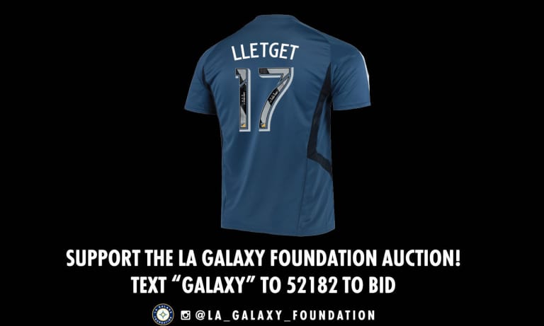 LA Galaxy Foundation auctioning LA Kings x LA Galaxy warmups and hosting Equipment Sale Sunday -