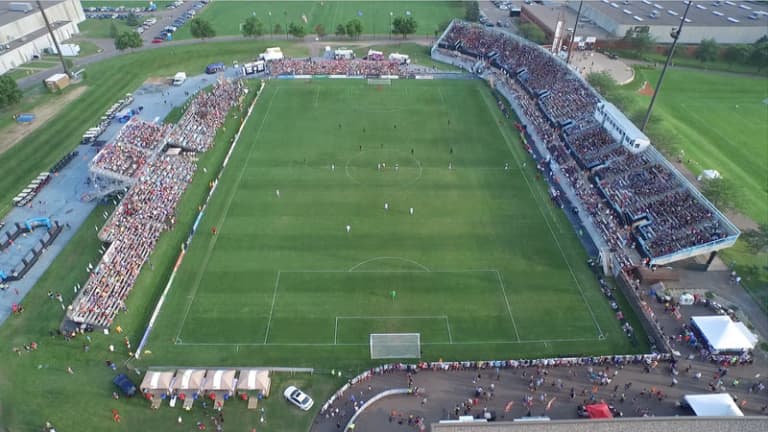 MLS made in Minnesota: Past, present & future of soccer in the Twin Cities - Aerial view of NSC Stadium
