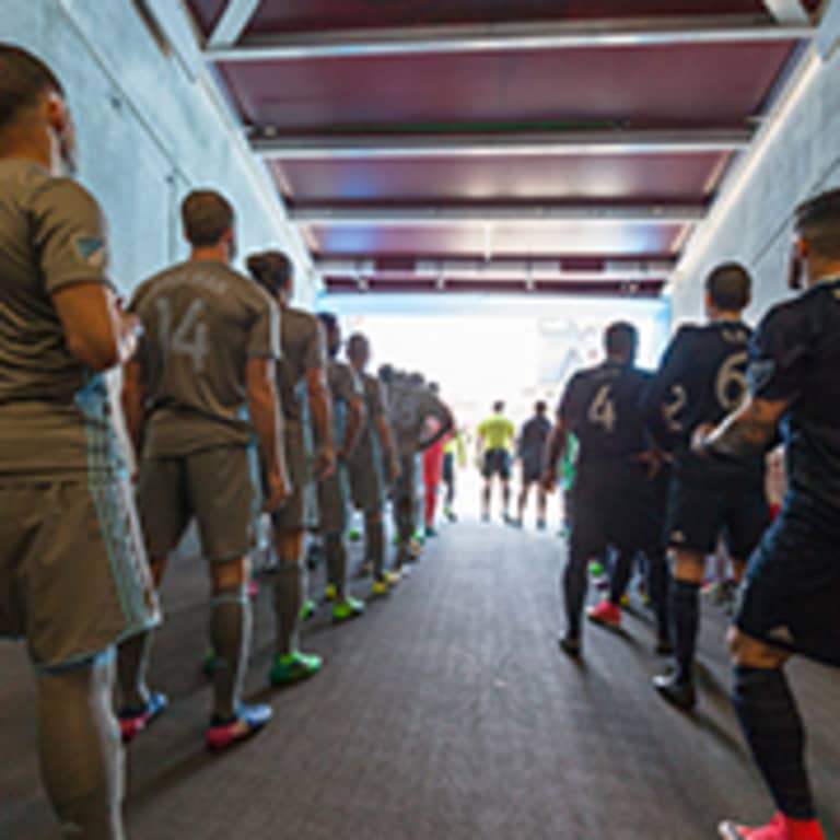 Weekly Recap: Off to see SKC - Players wait in the tunnel before taking the field.