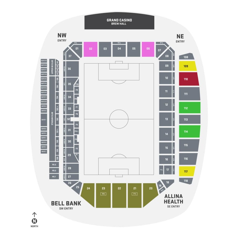 2024 Group Pricing Seating Map