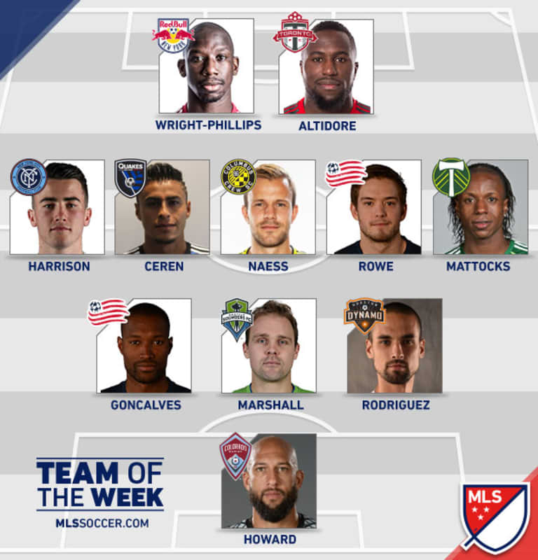 Goncalves, Rowe earn MLS Team of the Week honors for week 28 -