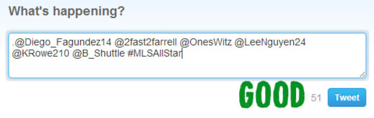 All Star Game Twitter Voting -